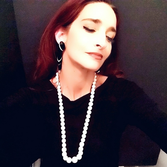 Vintage Designer Monies Couture Runway Oversized Mod Earrings - Picture 5 of 8